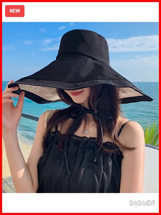 Wide Brim Reversible Sun Hat Wired Edge Foldable UV Protection main image 5